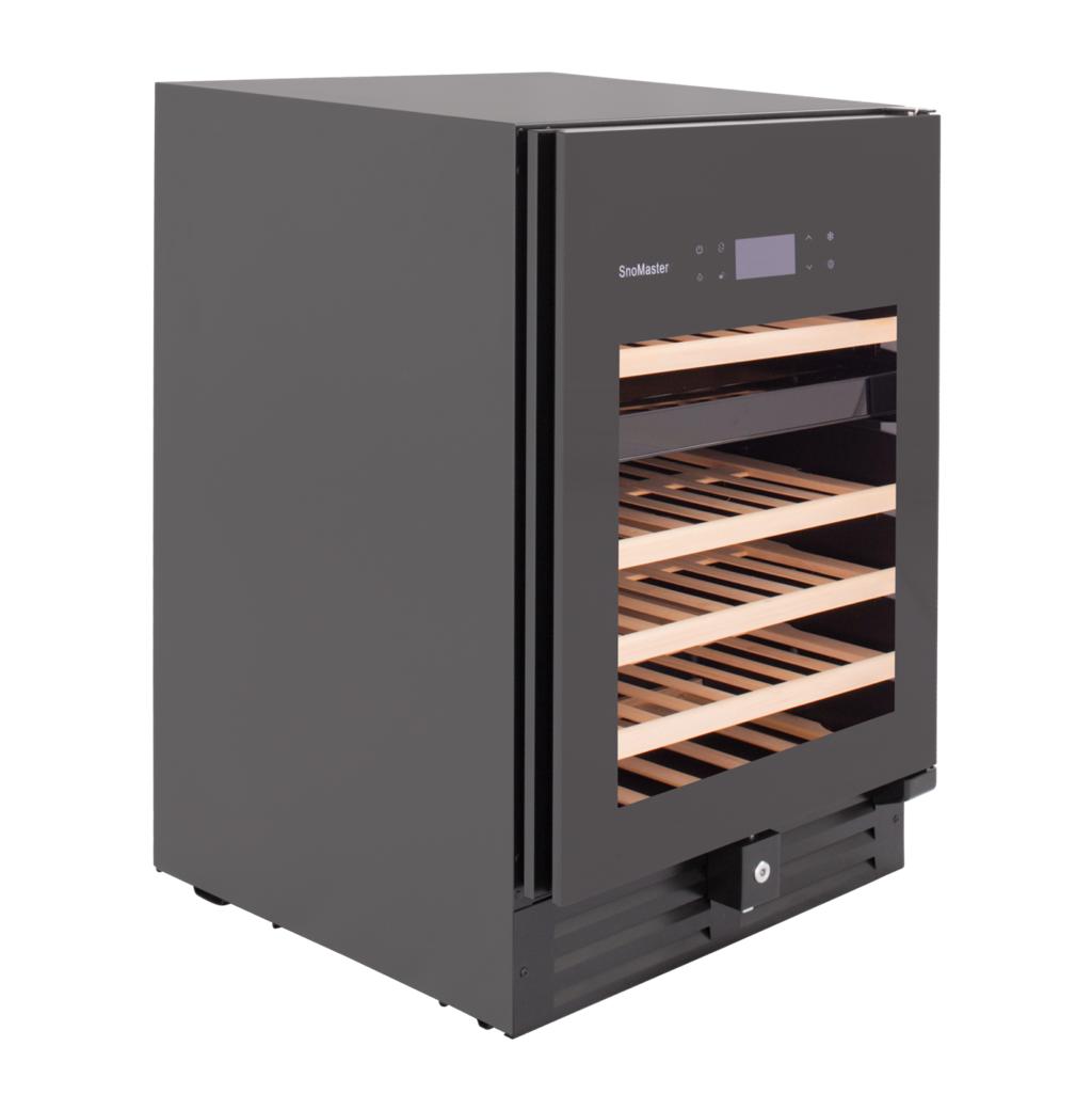SnoMaster 46 Bottle Pro Series Dual Zone Wine Chiller – Black (SMWC-46PRO(H))