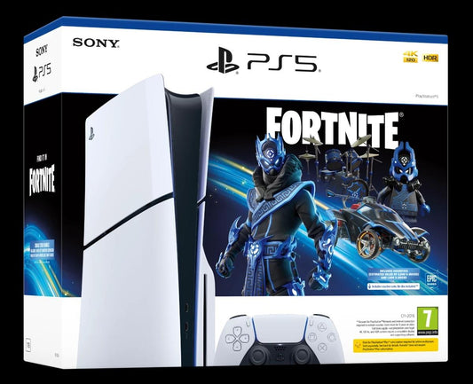 Sony PlayStation 5 Standard Disc Edition Console – Fortnite® Voucher Bundle (1TB SSD)