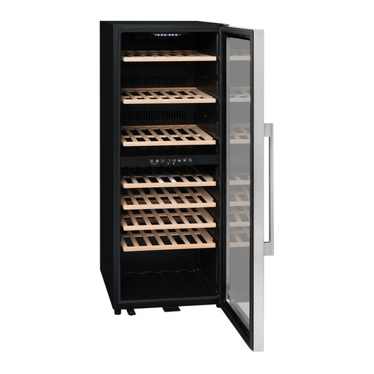 SnoMaster 158 Bottle Dual Zone Wine Chiller – Pro Series (SMWC-158PRO(H))