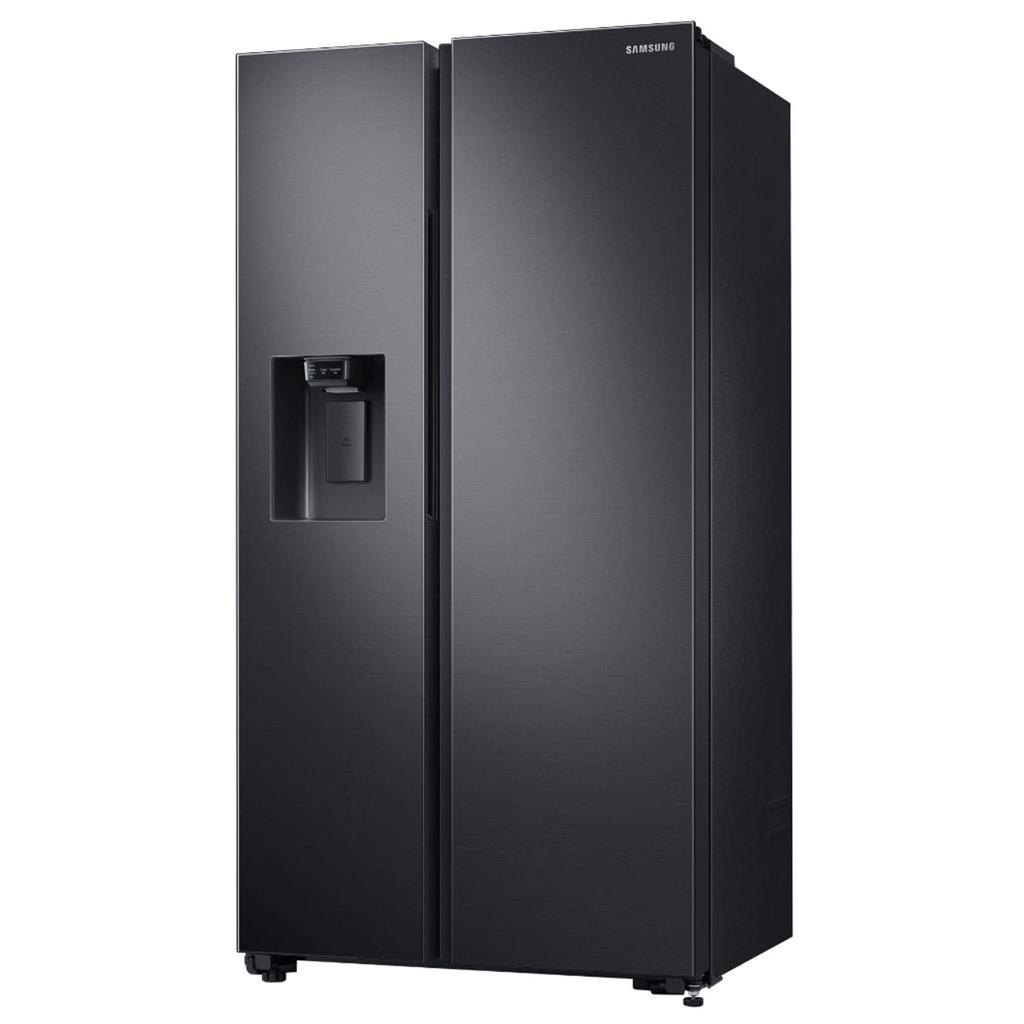 Samsung 617L Side-by-Side Fridge with Non-Plumbed Water & Ice Dispenser – Gentle Black (RS64R5311B4/FA)