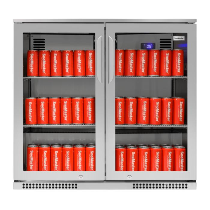 Snomaster-200L-Under-Counter-Beverage-Cooler-Stainless-Steel