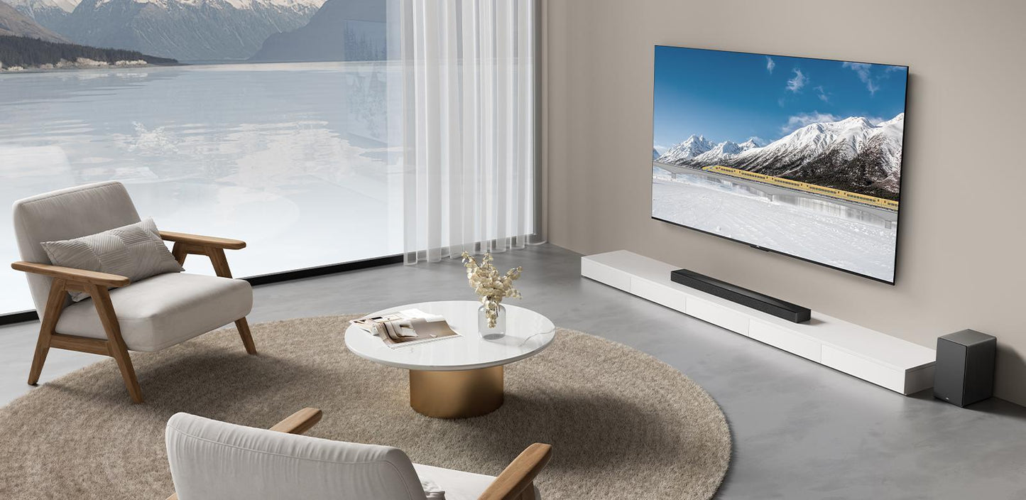 TCL Q65H 5.1 Channel Dolby Atmos Soundbar with Wireless Subwoofer & Surround Speakers