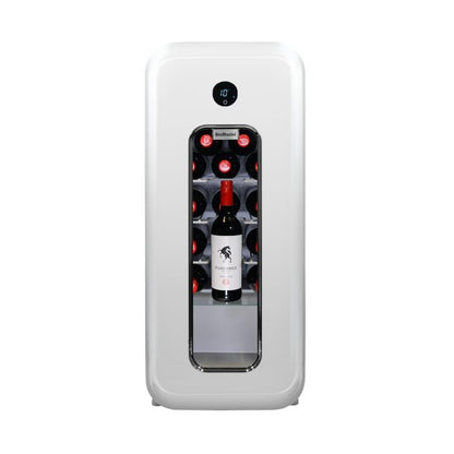 SnoMaster 14 Bottle Solid Door Single Zone Retro Wine Cooler – Cream (VT-19DCPRO)