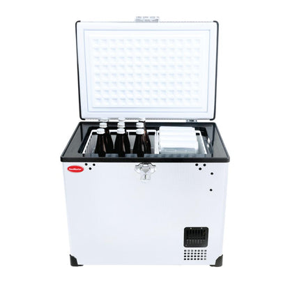 SnoMaster 40L Single Compartment Portable Fridge/Freezer AC/DC – Stainless Steel (SMDZ-CL40)