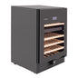 SnoMaster 46 Bottle Pro Series Dual Zone Wine Chiller – Black (SMWC-46PRO(H))