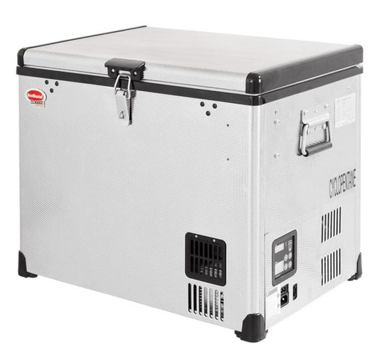 SnoMaster 40L Single Compartment Portable Fridge/Freezer AC/DC – Stainless Steel (SMDZ-CL40)