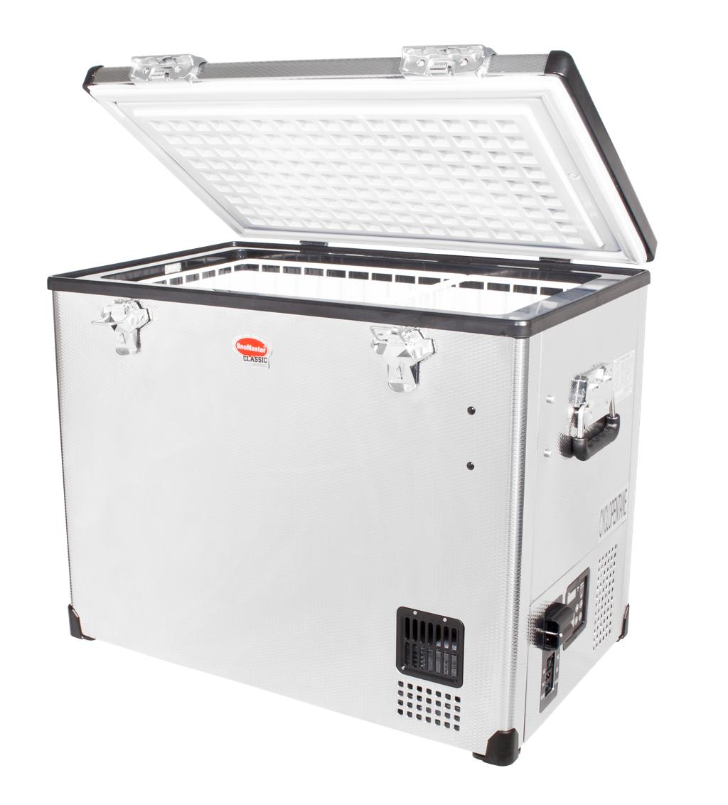 SnoMaster 80L Single Compartment Portable Fridge/Freezer AC/DC – Stainless Steel (SMDZ-CL80)