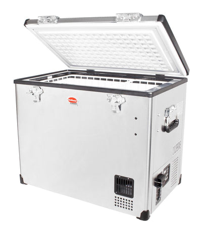 SnoMaster 80L Single Compartment Portable Fridge/Freezer AC/DC – Stainless Steel (SMDZ-CL80)