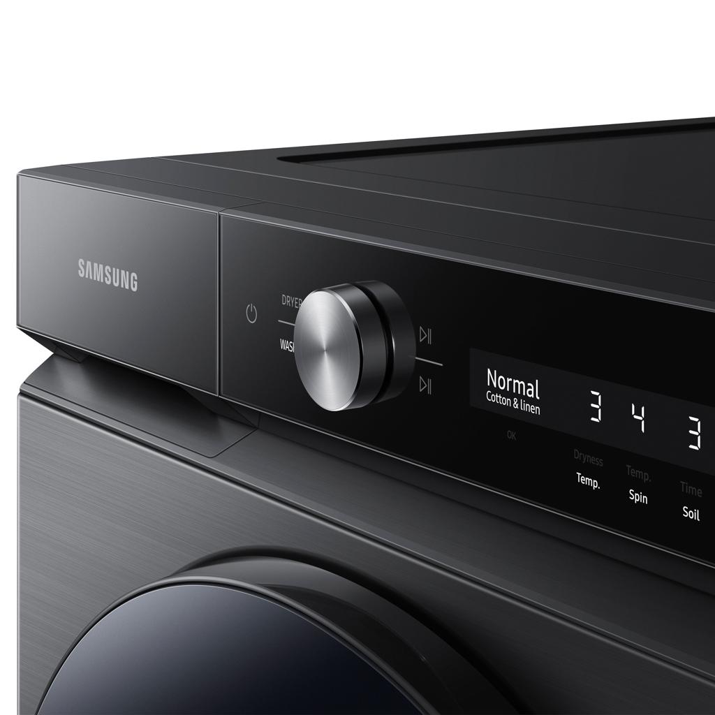 Samsung 12kg Bespoke AI Washer Dryer with EcoBubble™ – Black Caviar (WD12BB944DGBFA)