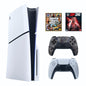 Sony PlayStation 5 Standard Disc Console Bundle – DualSense Grey Camouflage Controller + GTA V + WWE 2K26 (1TB SSD)