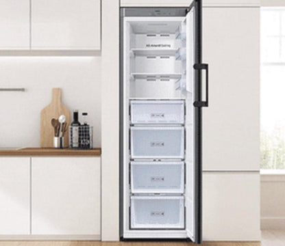 Samsung Bespoke AI 1 Door Upright Freezer – Gentle Silver 323L (RZ70H32H1TFA)
