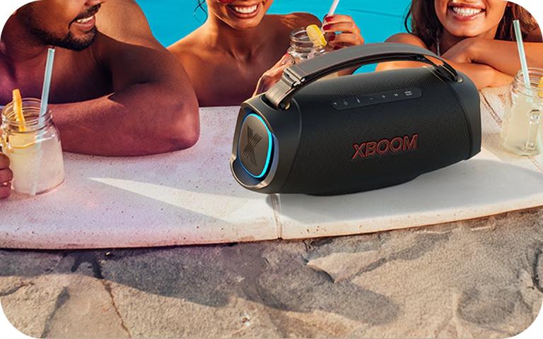 LG XBOOM Go XG8T Portable Bluetooth Party Speaker – 120W, IP67, 15 Hour Battery, Black