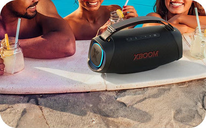 LG XBOOM Go XG8T Portable Bluetooth Party Speaker – 120W, IP67, 15 Hour Battery, Black