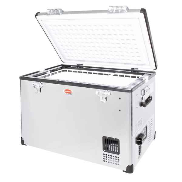SnoMaster 60L Single Compartment Portable Fridge/Freezer AC/DC – Stainless Steel (SMDZ-CL60)