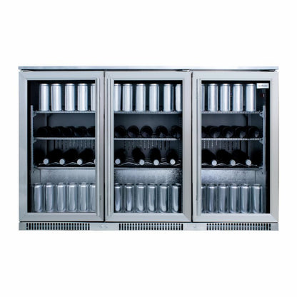 SnoMaster 300L Under-Counter Beverage Cooler – Stainless Steel (SD-300SS)