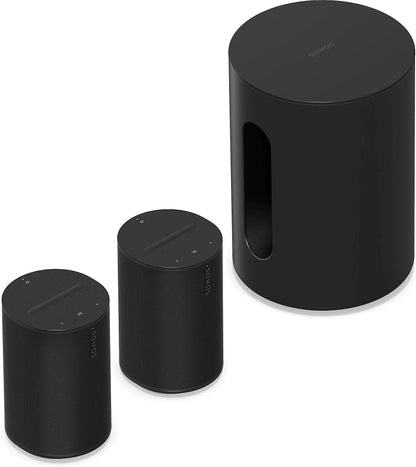 Sonos Immersive Home Theatre Set – Ray Soundbar + Sub Mini + 2 × Era 100 Speakers – Black (RSME1BUNBLK)