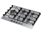 Samsung 75cm 5 Burner Gas Hob with 60cm Cut-Out – Stainless Steel Finish (NA75D3030AS/FA)
