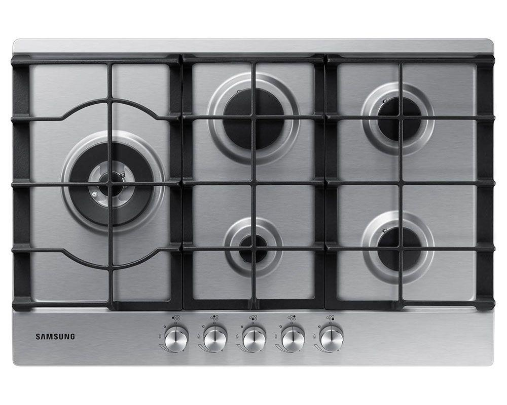Samsung 75cm 5 Burner Gas Hob with 60cm Cut-Out – Stainless Steel Finish (NA75D3030AS/FA)