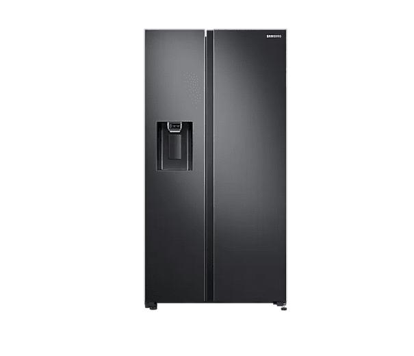 Samsung 617L Side-by-Side Fridge with Non-Plumbed Water & Ice Dispenser – Gentle Black (RS64R5311B4/FA)