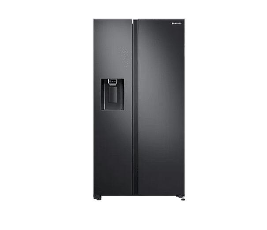 Samsung 617L Side-by-Side Fridge with Non-Plumbed Water & Ice Dispenser – Gentle Black (RS64R5311B4/FA)