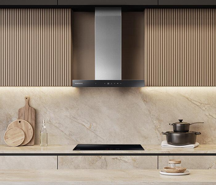 Samsung 60cm Wall Mount Extractor with Washable Aluminum Filter, LED Lights & Touch Control – Stainless Steel (NK24C5070US/FA)