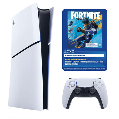 Sony PlayStation 5 Slim Digital Edition Console – Fortnite® Voucher Bundle (1TB SSD)