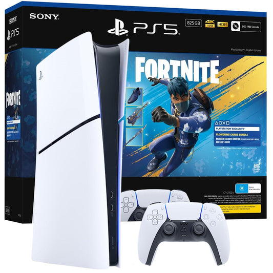 Sony PlayStation 5 Slim Digital Edition Console – Fortnite® Voucher Bundle (1TB SSD)