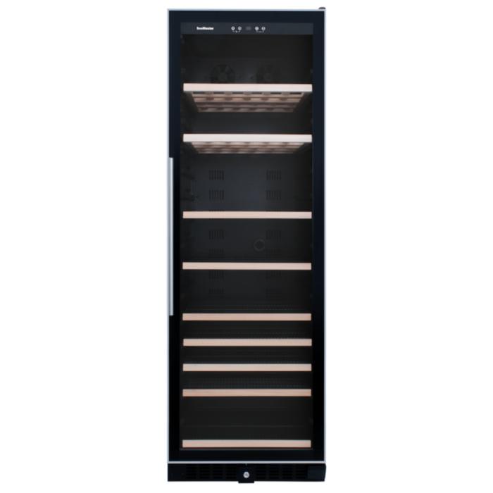 SnoMaster 408L Upright Beverage Cooler – Black with Stainless Steel Trim (SMBC-407)