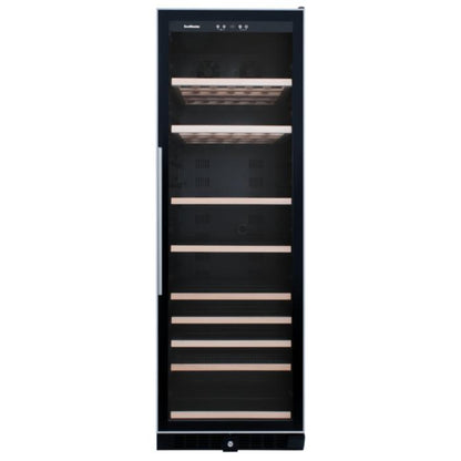 SnoMaster 408L Upright Beverage Cooler – Black with Stainless Steel Trim (SMBC-407)