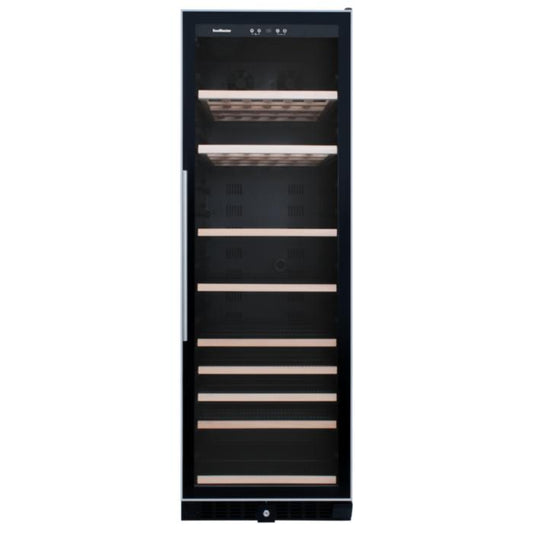 SnoMaster 408L Upright Beverage Cooler – Black with Stainless Steel Trim (SMBC-407)