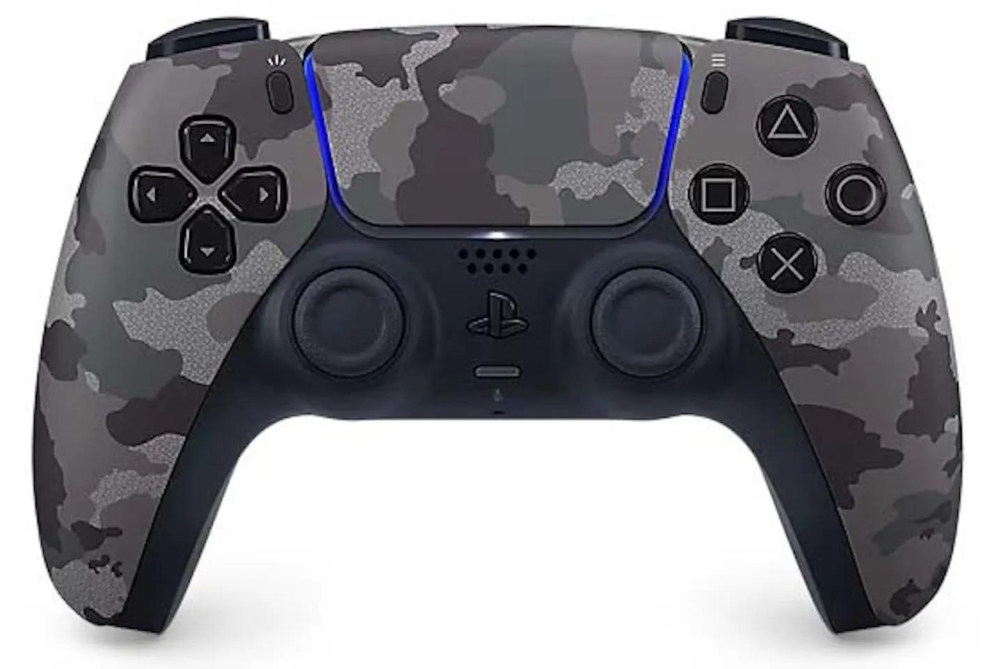 Sony PlayStation 5 Standard Disc Console Bundle – DualSense Grey Camouflage Controller + GTA V + WWE 2K26 (1TB SSD)